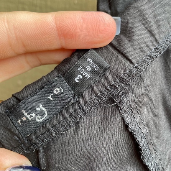 Strapless black and white polkadot circle skirt dress | Ruby rox 3 - Picture 6 of 7